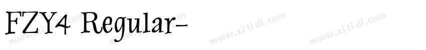 FZY4 Regular字体转换